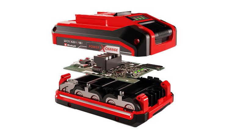 exploded view of a Einhell Power X-Change Battery