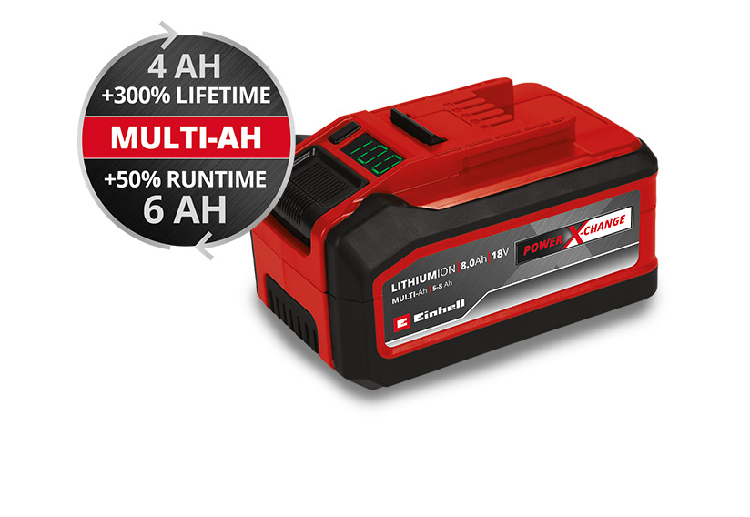 the Einhell Multi-Ah battery