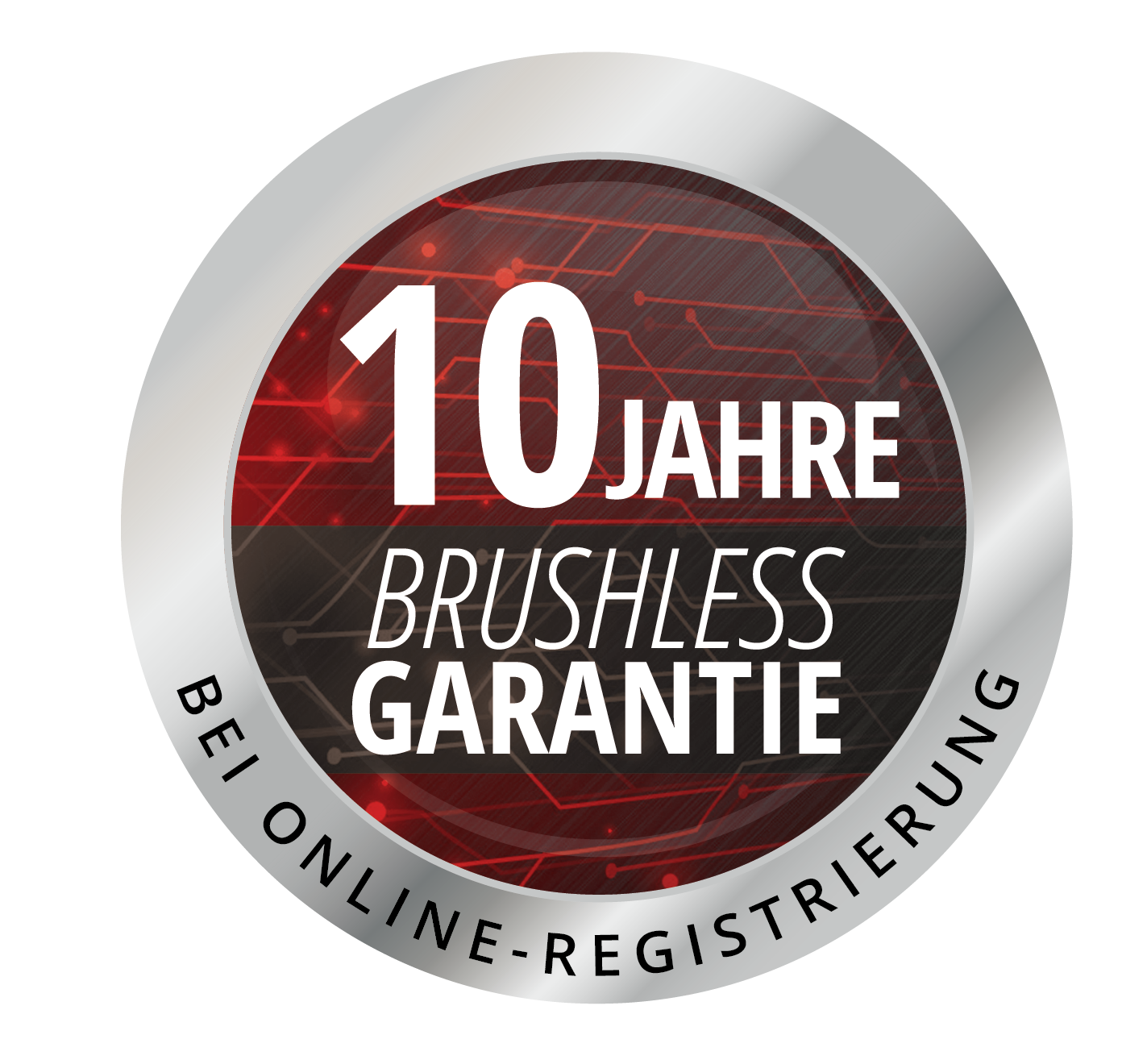 10 Jahre Brushless Garantie