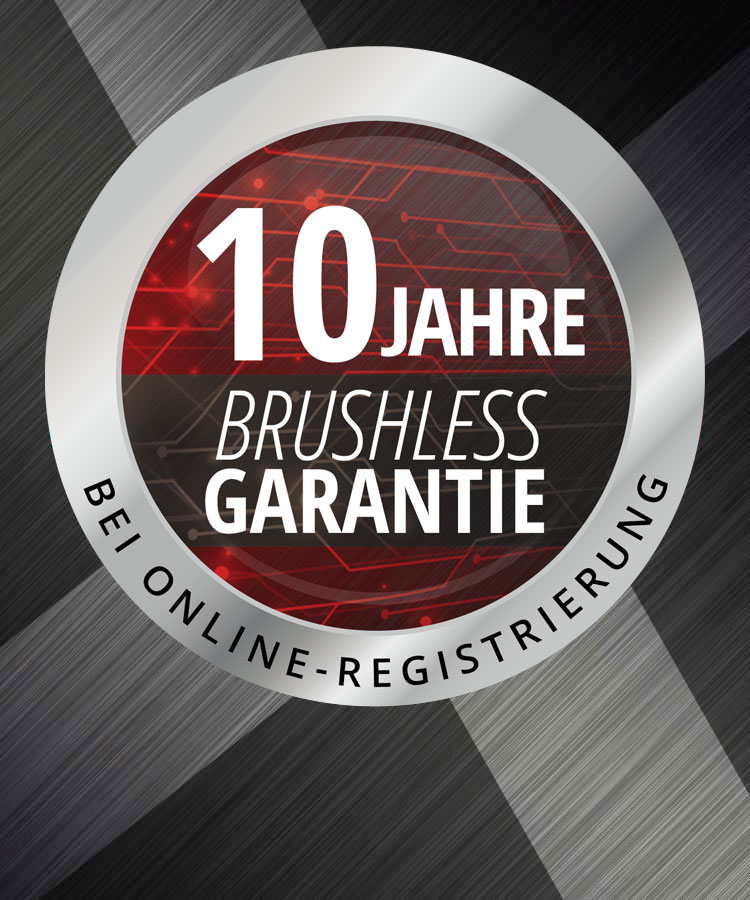 10 years brushless warranty